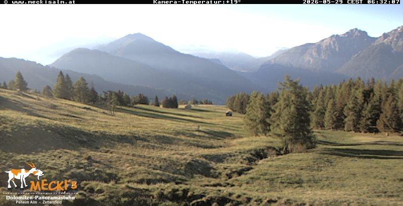 Archiv Foto Webcam Blick von Mecki's Alm Hütte auf der Faschingalm