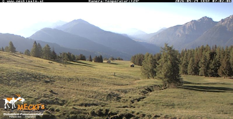 Archiv Foto Webcam Blick von Mecki's Alm Hütte auf der Faschingalm