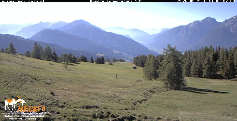 Archiv Foto Webcam Blick von Mecki's Alm Hütte auf der Faschingalm