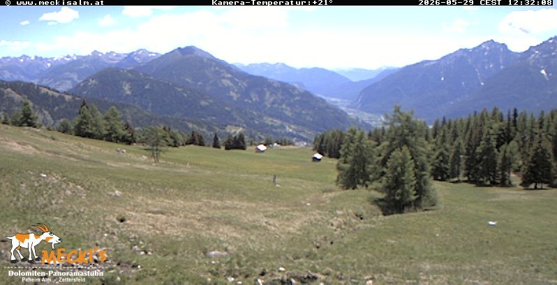 Archiv Foto Webcam Blick von Mecki's Alm Hütte auf der Faschingalm