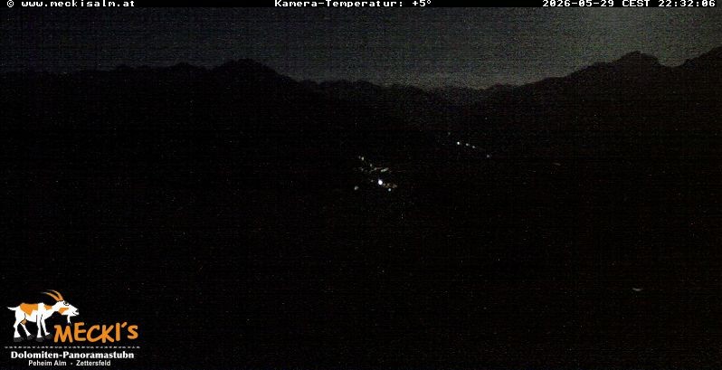 Archiv Foto Webcam Blick von Mecki's Alm Hütte auf der Faschingalm