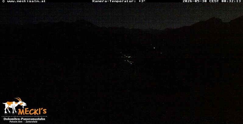 Archiv Foto Webcam Blick von Mecki's Alm Hütte auf der Faschingalm
