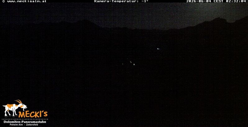 Archiv Foto Webcam Blick von Mecki's Alm Hütte auf der Faschingalm