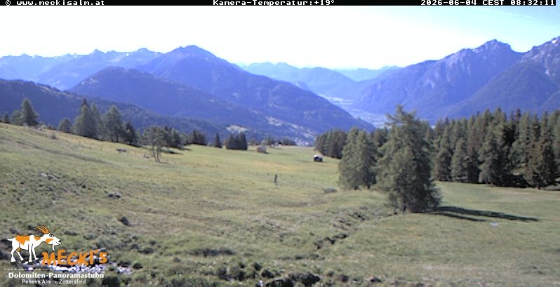 Archiv Foto Webcam Blick von Mecki's Alm Hütte auf der Faschingalm