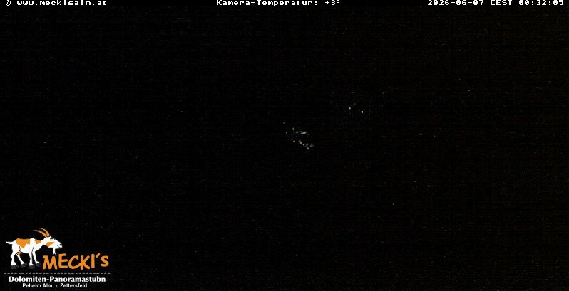 Archiv Foto Webcam Blick von Mecki's Alm Hütte auf der Faschingalm