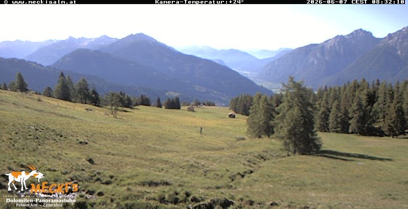Archiv Foto Webcam Blick von Mecki's Alm Hütte auf der Faschingalm