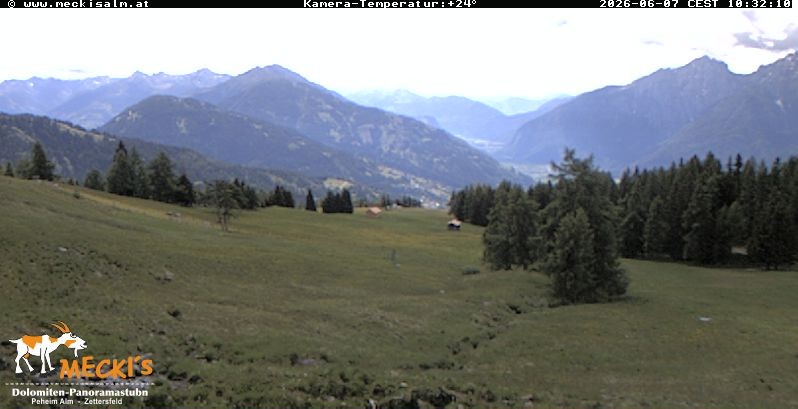 Archiv Foto Webcam Blick von Mecki's Alm Hütte auf der Faschingalm