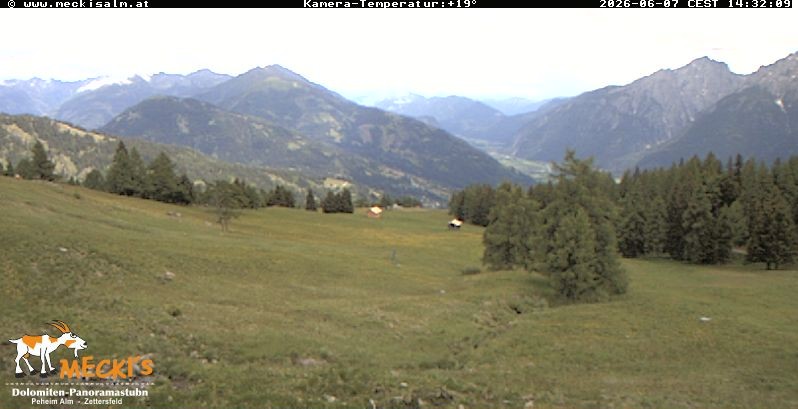 Archiv Foto Webcam Blick von Mecki's Alm Hütte auf der Faschingalm
