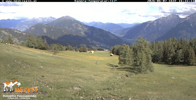 Archiv Foto Webcam Blick von Mecki's Alm Hütte auf der Faschingalm
