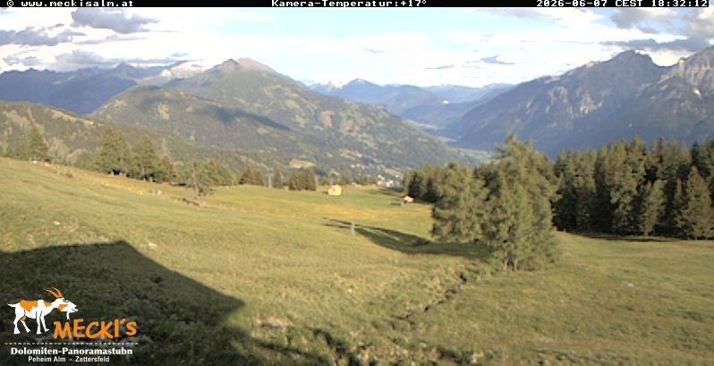 Archiv Foto Webcam Blick von Mecki's Alm Hütte auf der Faschingalm
