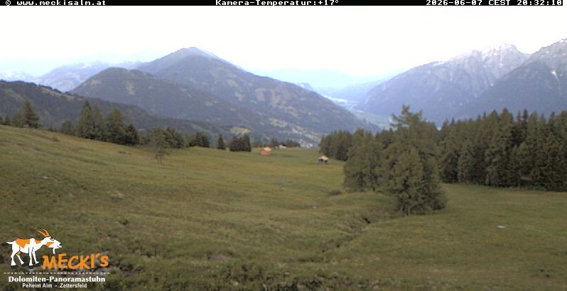 Archiv Foto Webcam Blick von Mecki's Alm Hütte auf der Faschingalm