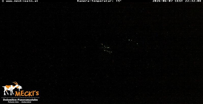 Archiv Foto Webcam Blick von Mecki's Alm Hütte auf der Faschingalm