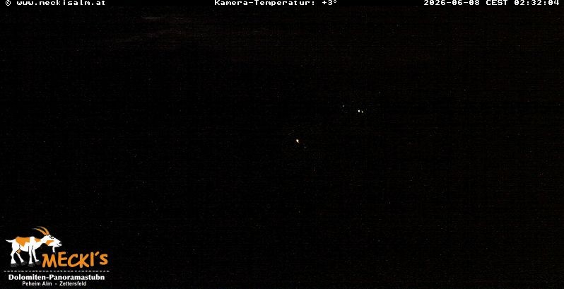 Archiv Foto Webcam Blick von Mecki's Alm Hütte auf der Faschingalm
