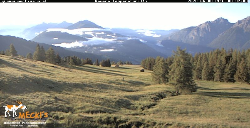 Archiv Foto Webcam Blick von Mecki's Alm Hütte auf der Faschingalm