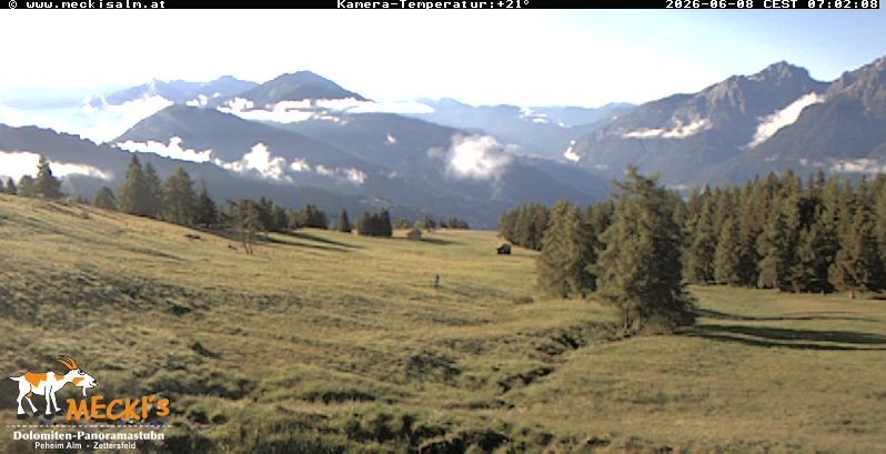 Archiv Foto Webcam Blick von Mecki's Alm Hütte auf der Faschingalm