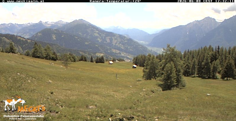Archiv Foto Webcam Blick von Mecki's Alm Hütte auf der Faschingalm