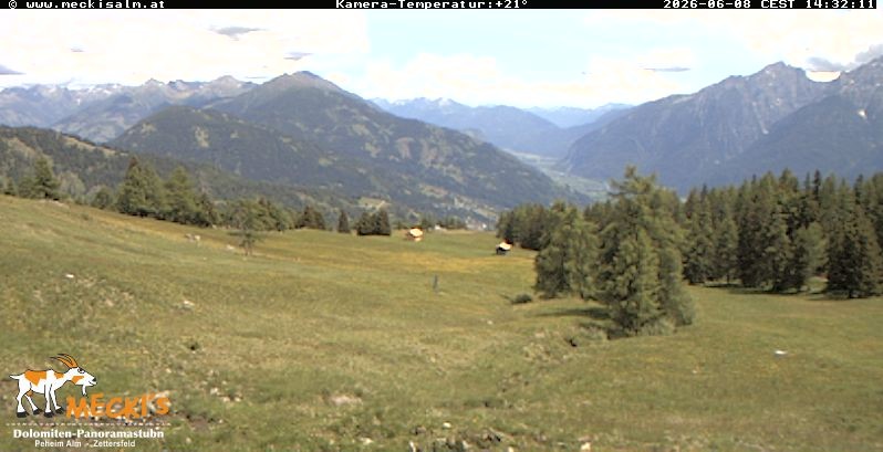 Archiv Foto Webcam Blick von Mecki's Alm Hütte auf der Faschingalm