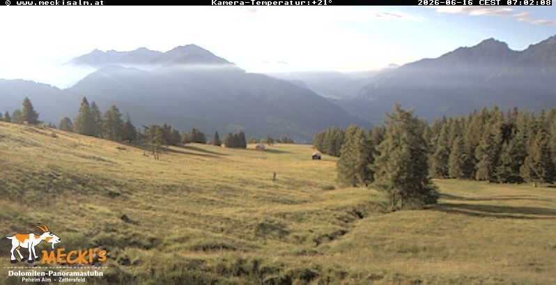 Archiv Foto Webcam Blick von Mecki's Alm Hütte auf der Faschingalm