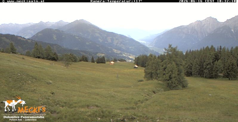 Archiv Foto Webcam Blick von Mecki's Alm Hütte auf der Faschingalm