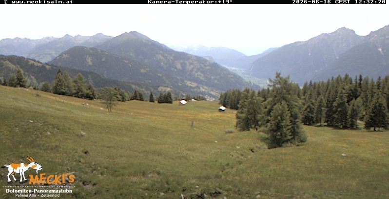 Archiv Foto Webcam Blick von Mecki's Alm Hütte auf der Faschingalm