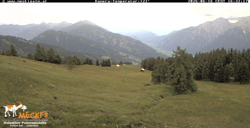 Archiv Foto Webcam Blick von Mecki's Alm Hütte auf der Faschingalm