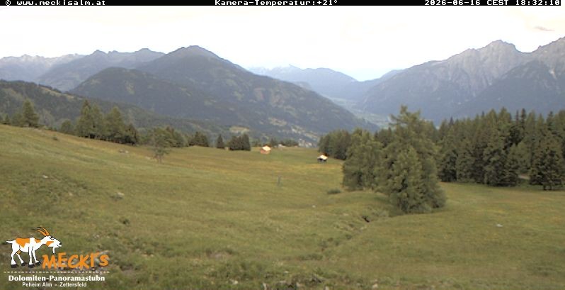 Archiv Foto Webcam Blick von Mecki's Alm Hütte auf der Faschingalm