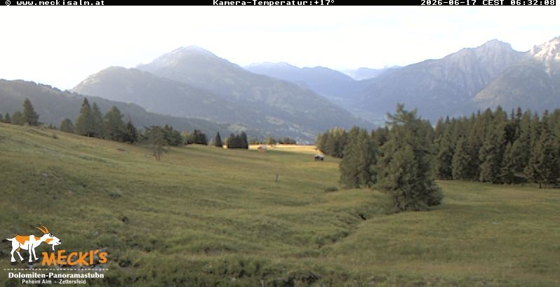 Archiv Foto Webcam Blick von Mecki's Alm Hütte auf der Faschingalm