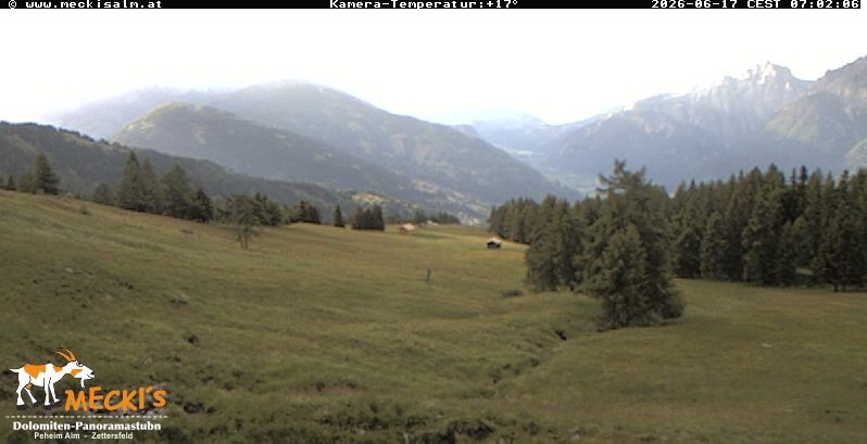 Archiv Foto Webcam Blick von Mecki's Alm Hütte auf der Faschingalm