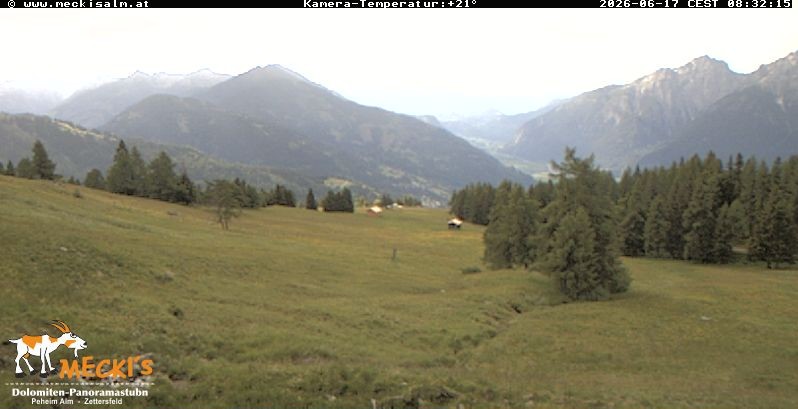 Archiv Foto Webcam Blick von Mecki's Alm Hütte auf der Faschingalm