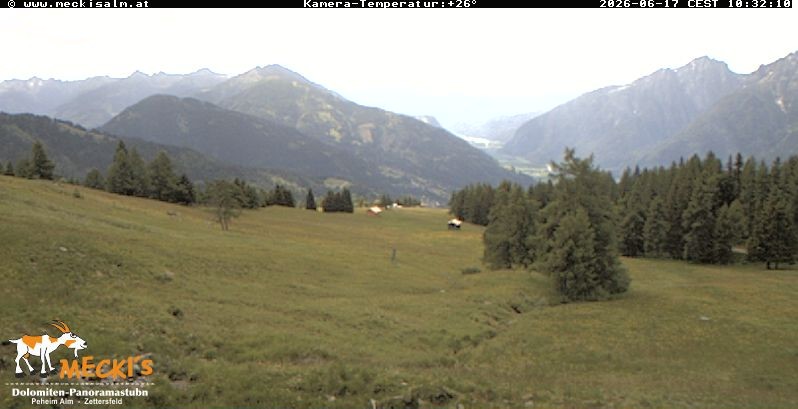 Archiv Foto Webcam Blick von Mecki's Alm Hütte auf der Faschingalm