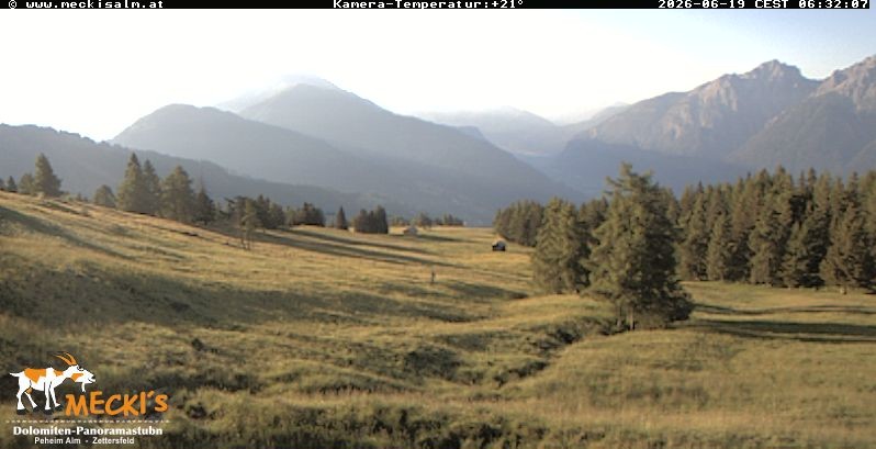 Archiv Foto Webcam Blick von Mecki's Alm Hütte auf der Faschingalm