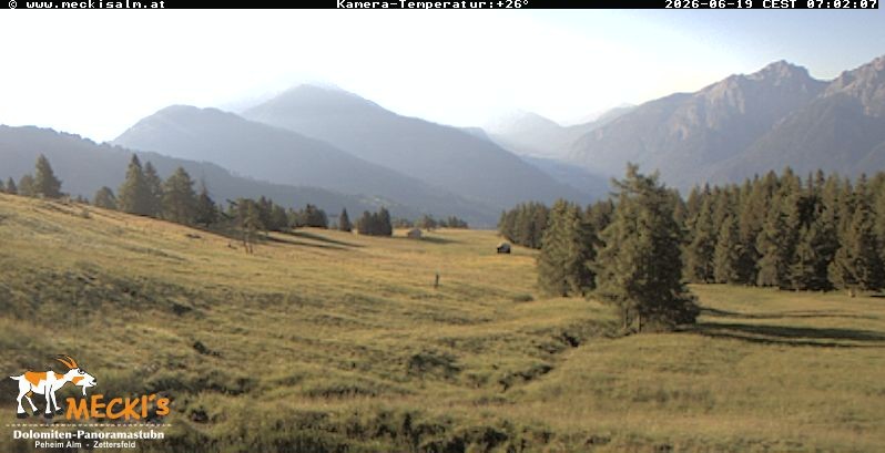 Archiv Foto Webcam Blick von Mecki's Alm Hütte auf der Faschingalm