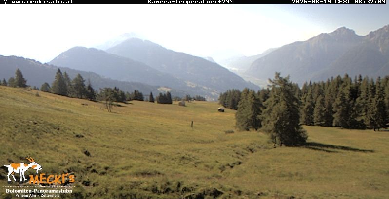 Archiv Foto Webcam Blick von Mecki's Alm Hütte auf der Faschingalm