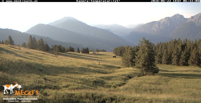 Archiv Foto Webcam Blick von Mecki's Alm Hütte auf der Faschingalm