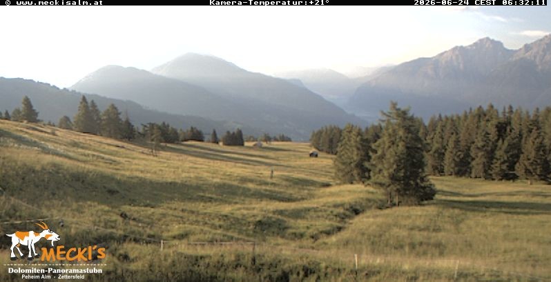 Archiv Foto Webcam Blick von Mecki's Alm Hütte auf der Faschingalm