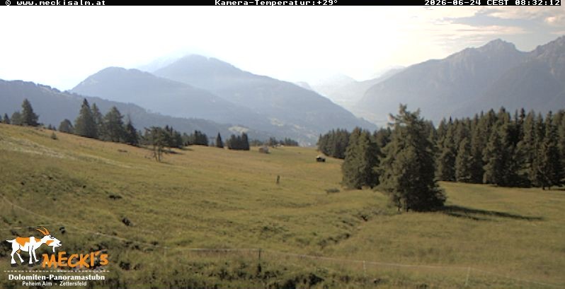 Archiv Foto Webcam Blick von Mecki's Alm Hütte auf der Faschingalm