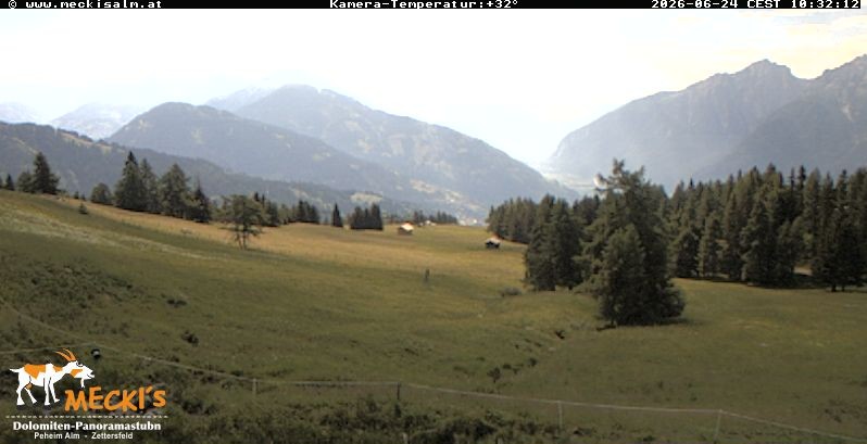 Archiv Foto Webcam Blick von Mecki's Alm Hütte auf der Faschingalm