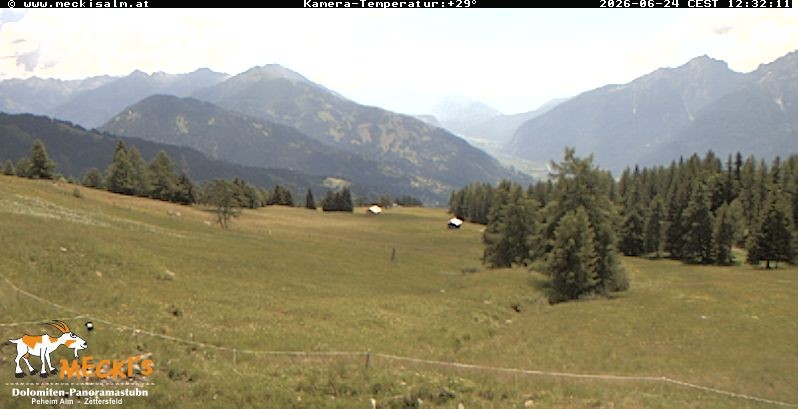 Archiv Foto Webcam Blick von Mecki's Alm Hütte auf der Faschingalm