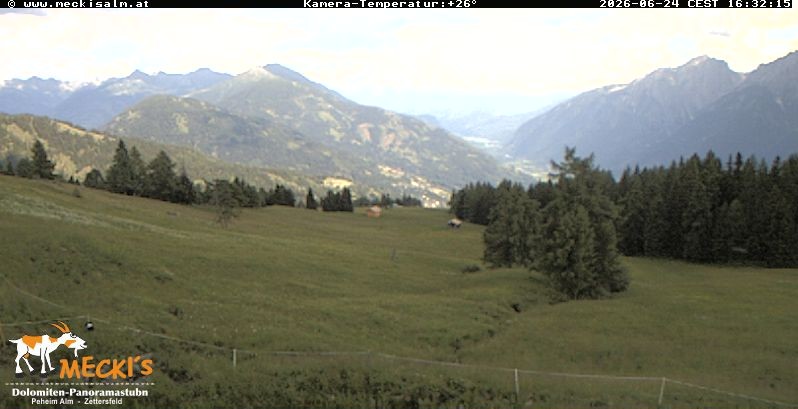 Archiv Foto Webcam Blick von Mecki's Alm Hütte auf der Faschingalm