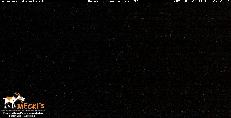 Archiv Foto Webcam Blick von Mecki's Alm Hütte auf der Faschingalm