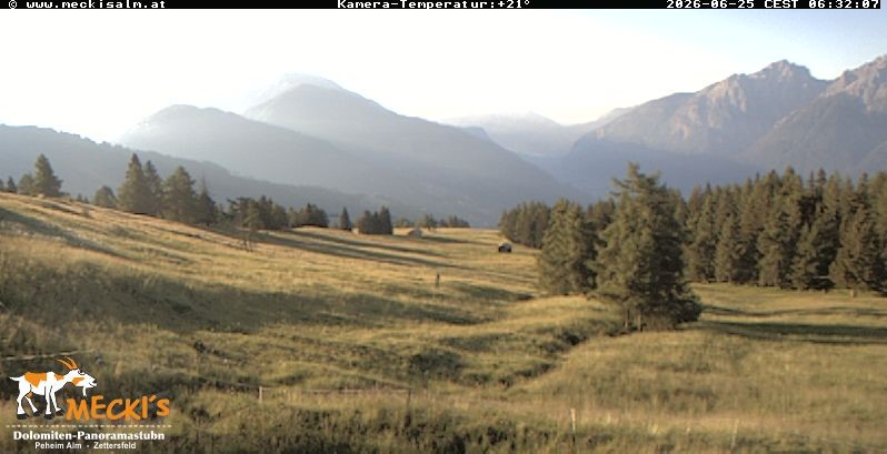 Archiv Foto Webcam Blick von Mecki's Alm Hütte auf der Faschingalm
