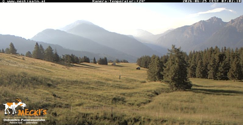 Archiv Foto Webcam Blick von Mecki's Alm Hütte auf der Faschingalm