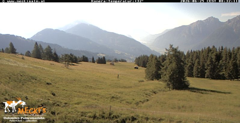 Archiv Foto Webcam Blick von Mecki's Alm Hütte auf der Faschingalm