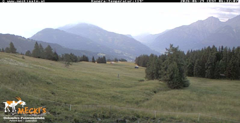 Archiv Foto Webcam Blick von Mecki's Alm Hütte auf der Faschingalm
