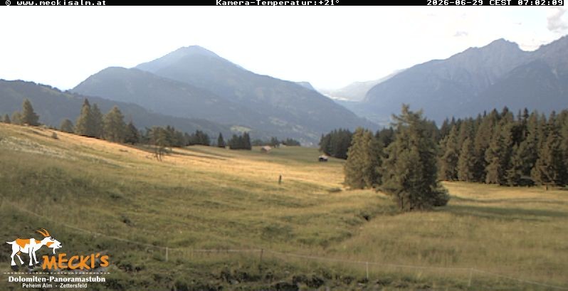 Archiv Foto Webcam Blick von Mecki's Alm Hütte auf der Faschingalm