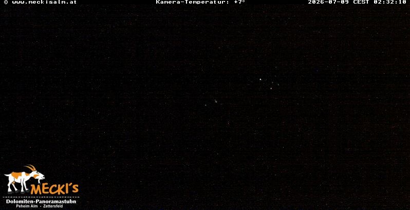 Archiv Foto Webcam Blick von Mecki's Alm Hütte auf der Faschingalm