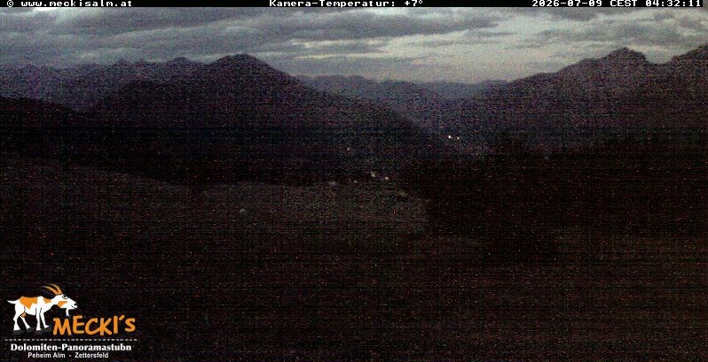 Archiv Foto Webcam Blick von Mecki's Alm Hütte auf der Faschingalm