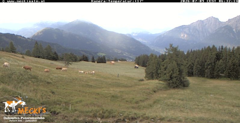 Archiv Foto Webcam Blick von Mecki's Alm Hütte auf der Faschingalm