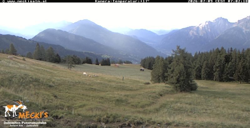 Archiv Foto Webcam Blick von Mecki's Alm Hütte auf der Faschingalm