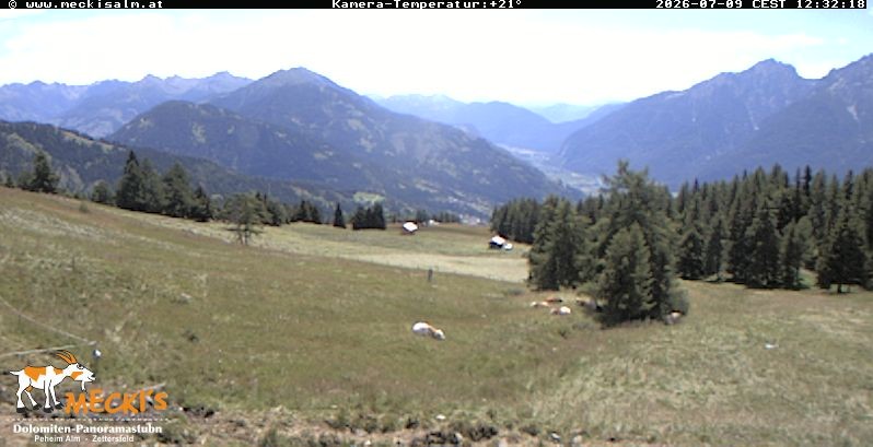 Archiv Foto Webcam Blick von Mecki's Alm Hütte auf der Faschingalm